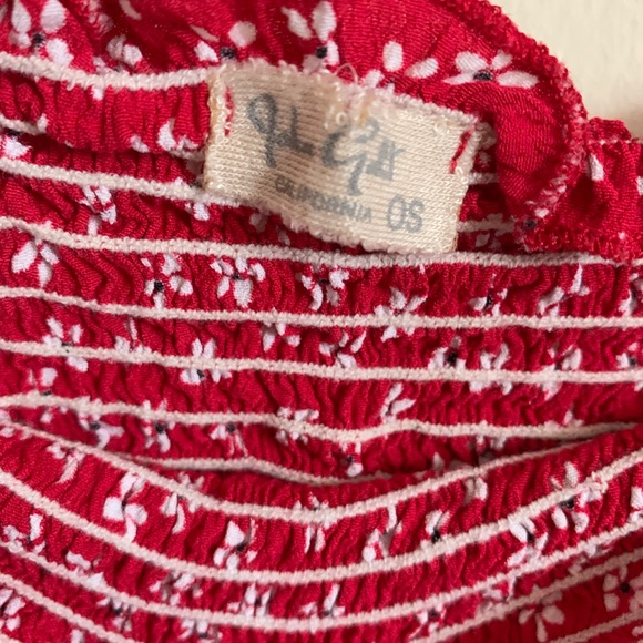 🚨SOLD🚨John Galt  Floral Smocked Cleo Tube Top - Picture 7 of 8